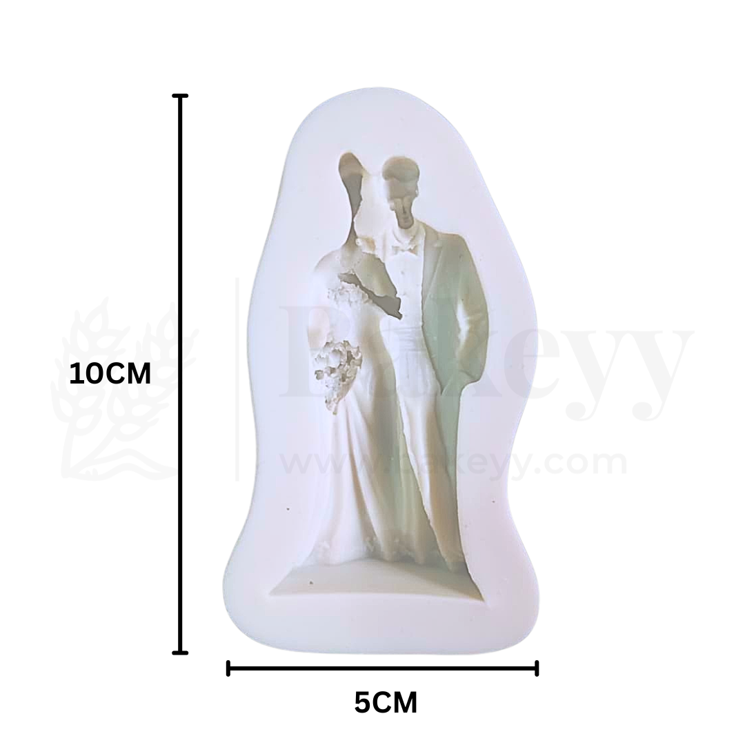 580 | Wedding Couple Silicone Mould - 1 Piece