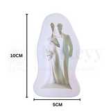 580 | Wedding Couple Silicone Mould - 1 Piece