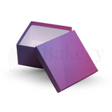 15x15x9cm | Small Sized Premium Purple Glitter Hamper Gift Box – Pack of 1