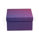 20x20x9 cm | Premium Purple Glitter Hamper Rigid Gift Box – Pack of 1