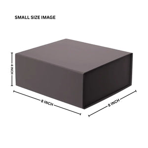 Premium Navy Blue Colour Collapsible Magnetic Lid Gift Box - Pack of 1 - Bakeyy.com - India - Premium Navy Blue Colour Collapsible Magnetic Lid Gift Box - Pack of 1 - 8x8x4 Inch