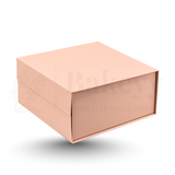 10x10x4 Inches | Large Sized Premium Peach Colour Collapsible Magnetic Lid Gift Box - Pack of 1