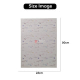 Colorful Edible Wafer Sheet – Soft Pastel Botanical Design  | Pack Of 1