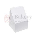 5x5x3 inch Plain White Cake Box | Grey Back Cake Box| Pack of 50