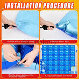 10 Pcs Foil Balloon Backdrop | Metallic Square Wall Decoration for Birthday & Party Décor | 1 Piece