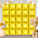 10 Pcs Foil Balloon Backdrop | Metallic Square Wall Decoration for Birthday & Party Décor | 1 Piece