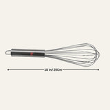 10 Inch| Stainless Steel Balloon Whisk | Durable & Ergonomic Kitchen Tool |For Baking & Cooking| 1 Piece - Bakeyy.com - India - 10 Inch| Stainless Steel Balloon Whisk | Durable & Ergonomic Kitchen Tool |For Baking & Cooking| 1 Piece - Default Title