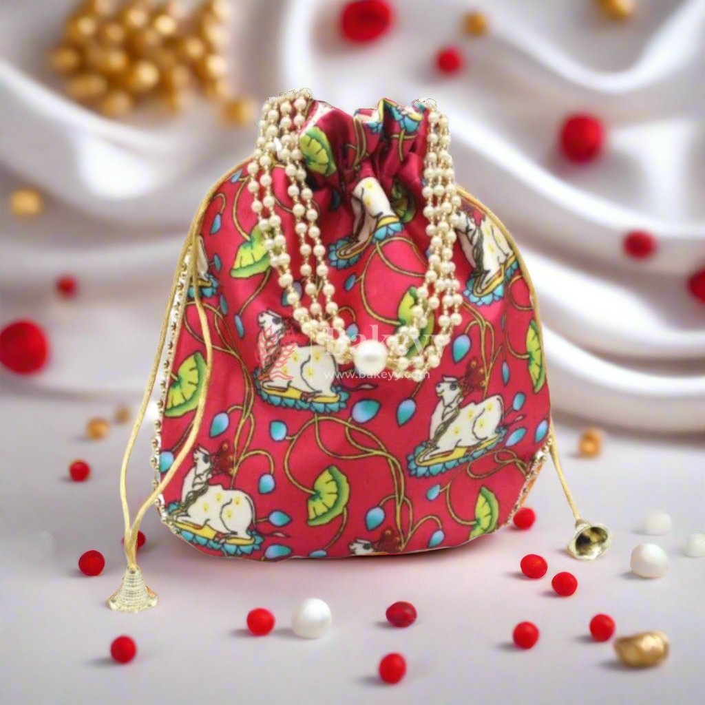 20x20 CM Fancy Potli Bag Return Gifts For Ladies MultiColour - Bakeyy.com - India - 20x20 CM Fancy Potli Bag Return Gifts For Ladies MultiColour - Default Title