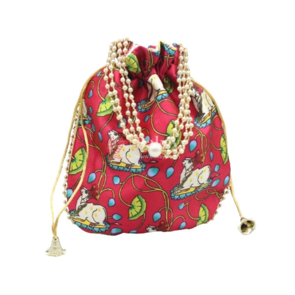 8x8 Fancy Potli Bag Return Gifts For Ladies MultiColour - Bakeyy.com