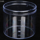 D-63 Acrylic Transparent Round Food Container with Lid | Multipurpose Storage & Dessert Packaging Box | Reusable Clear Container | Pack of 10