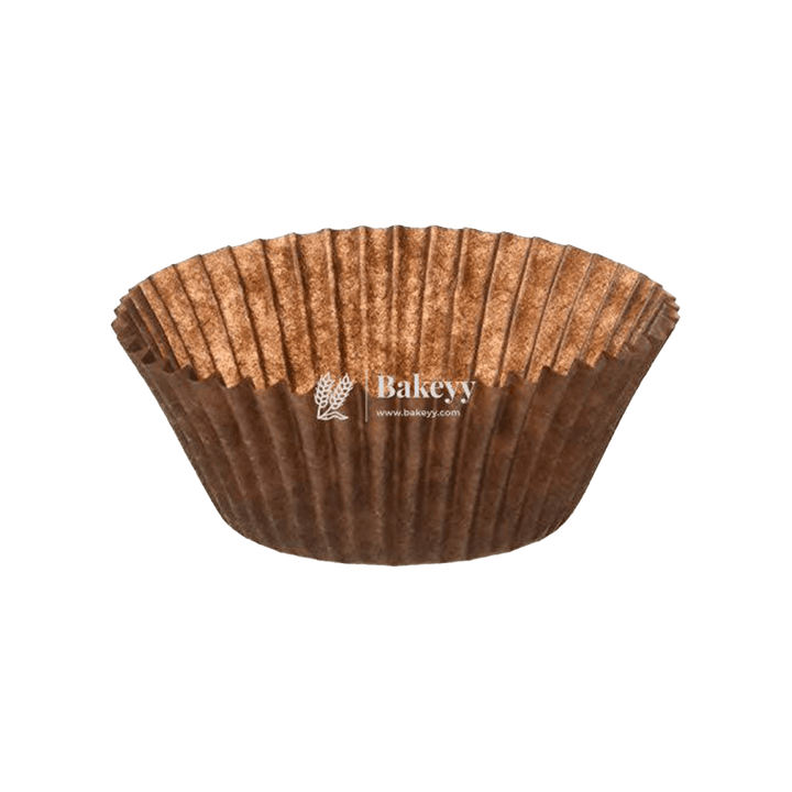 10 CM Brown Colour Cupcake Liners | 1000 pcs | Baking Cup - Bakeyy.com