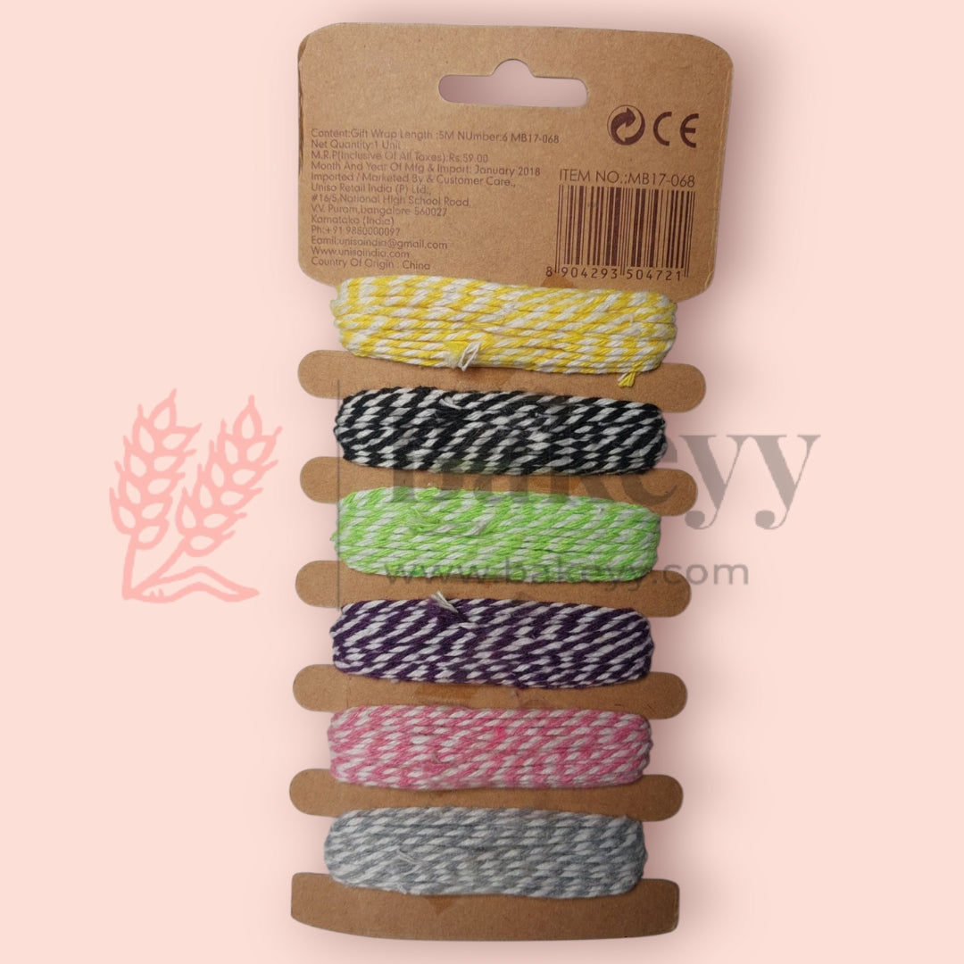 6 in 1 Gift Wrap Rope| Wrapping Twine Rope for Crafts and Gifts| 1 Piece