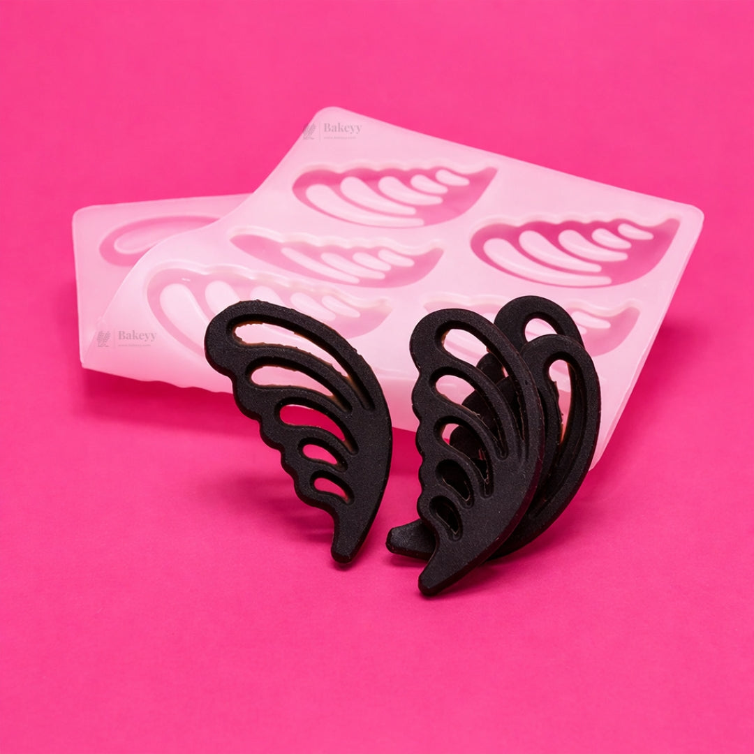 10 cavity Angel Wing Silicone Mould | Feathered Wing Design for Chocolates & Desserts| Pack of 1 