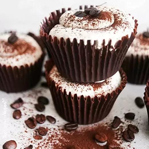 11 CM Brown Colour Cupcake Liners | 250 pcs | Baking Cup - Bakeyy.com
