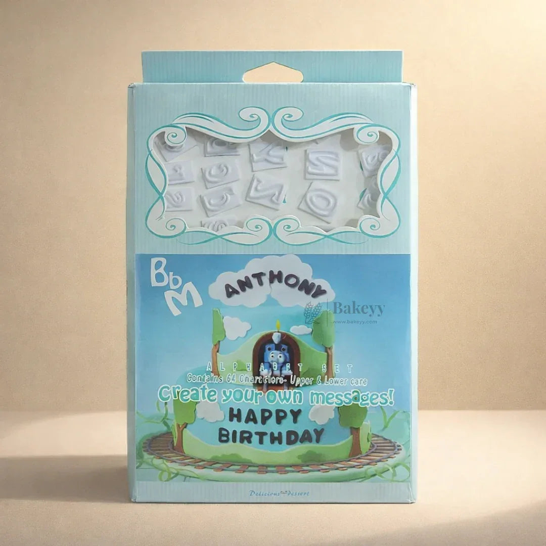 Alphabet Word Cutter Set | Uppercase, Lowercase & Symbols | 64 Characters - Bakeyy.com - India - Alphabet Word Cutter Set | Uppercase, Lowercase & Symbols | 64 Characters - Default Title 200.00