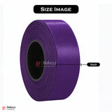 1 inch |18 Mtr Purple Satin Ribbon Roll – High-Quality Decorative Ribbon for Gift Wrapping & Crafts| 1 Roll