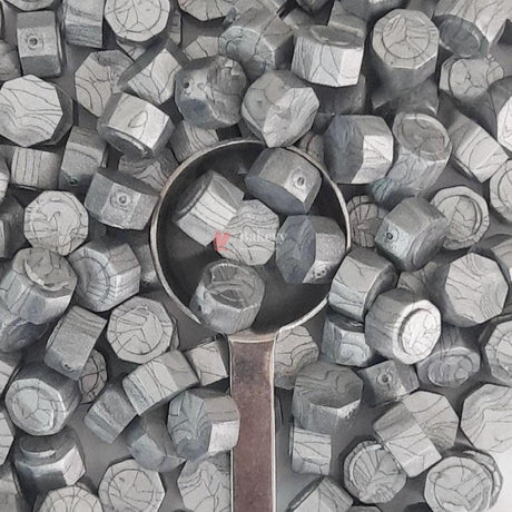 Metallic Grey Wax Seal Beads, 100g - Bakeyy.com - India - Metallic Grey Wax Seal Beads, 100g - Default Title