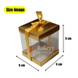 PVC Transparent Gift Box with Gold Ribbon || Pack of 10 || Elegant Packaging Solution for Special Occasions || - Bakeyy.com - India - PVC Transparent Gift Box with Gold Ribbon || Pack of 10 || Elegant Packaging Solution for Special Occasions || - Small