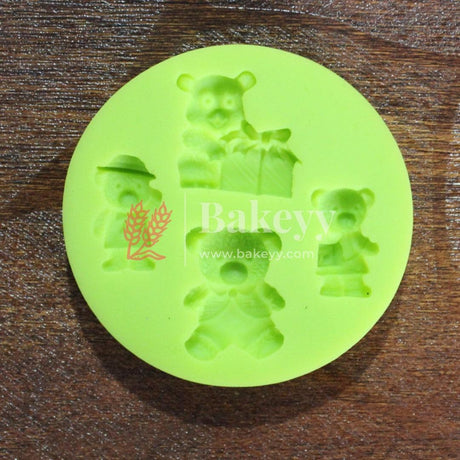 3D Silicone Teddy Bear Shaped Baking Mould Fondant Cake Tool Chocolate Candy Cookies Pastry Soap Moulds - Bakeyy.com - India - 3D Silicone Teddy Bear Shaped Baking Mould Fondant Cake Tool Chocolate Candy Cookies Pastry Soap Moulds - Default Title