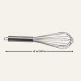 12 Inch| Stainless Steel Balloon Whisk | Durable & Ergonomic Kitchen Tool |For Baking & Cooking| 1 Piece - Bakeyy.com - India - 12 Inch| Stainless Steel Balloon Whisk | Durable & Ergonomic Kitchen Tool |For Baking & Cooking| 1 Piece - Default Title