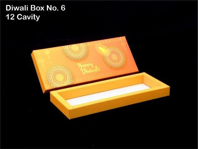 Diwali Chocolate Box For 12 | Gift Box | Multipurpose Box | Pastel Colour | Cavity Included Free - Bakeyy.com - India - Diwali Chocolate Box For 12 | Gift Box | Multipurpose Box | Pastel Colour | Cavity Included Free - Default Title