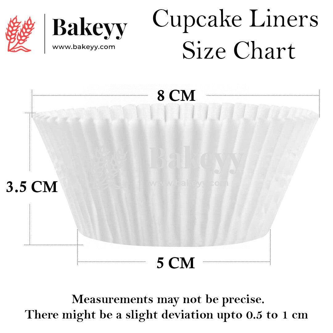 12 CM White Colour Cupcake Liners | 1000 pcs | Baking Cup - Bakeyy.com - India - 12 CM White Colour Cupcake Liners | 1000 pcs | Baking Cup - Default Title