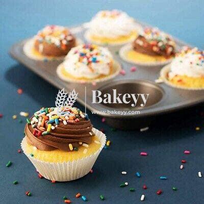 12 CM White Colour Cupcake Liners | 1000 pcs | Baking Cup - Bakeyy.com
