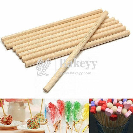 12 Inch Wooden Lollipop Stick | Candy Stick - Bakeyy.com - India - 12 Inch Wooden Lollipop Stick | Candy Stick - Default Title