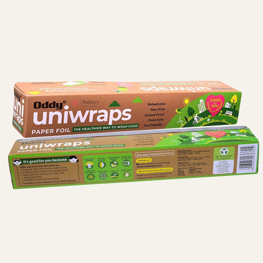 11 inch x 20 Meters Roll | Oddy Uniwraps Food Grade Wrapping Paper | Bio-degradable & ISO Certified Paper | The Healthier Way to Wrap Roti, Parantha, Sandwich, Burger & More! - Bakeyy.com - India - 11 inch x 20 Meters Roll | Oddy Uniwraps Food Grade Wrapping Paper | Bio-degradable & ISO Certified Paper | The Healthier Way to Wrap Roti, Parantha, Sandwich, Burger & More! - Default Title