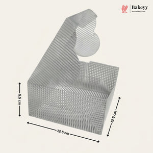Biscuit cutter with measurements and Bakeyy branding on a white background