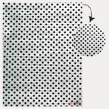 Silver and Black Polka Dot Wrapping Paper - | 7x10" Size | Pack of 200 - Bakeyy.com - India - Silver and Black Polka Dot Wrapping Paper - | 7x10" Size | Pack of 200 - Default Title