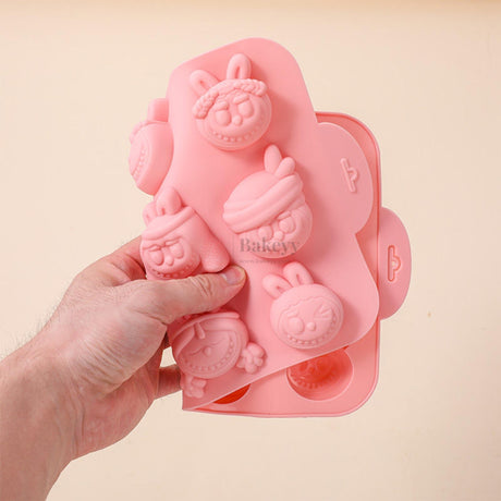 12 Cavity Labubu Character Silicone Chocolate Mould | Pack of 1