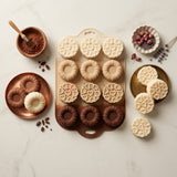 12 Cavity Floral & Heart Silicone Mould Food Grade | Pack of 1