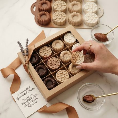 12 Cavity Floral & Heart Silicone Mould Food Grade | Pack of 1