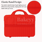 12x6x9 Inch | Portable Makeup Travel Case | Hand Luggage | Bag Organizer | Red | 1 Piece