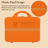 12x6x9 Inch | Portable Makeup Travel Case | Hand Luggage | Bag Organizer | Orange | 1 Piece