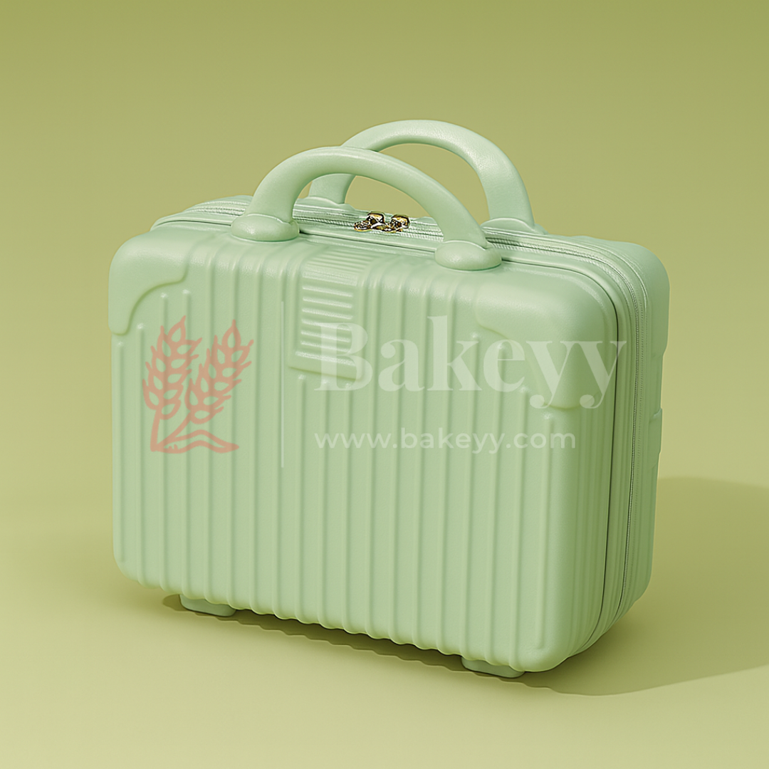 12x6x9 Inch | Portable Makeup Travel Case | Hand Luggage | Bag Organizer | Mint Green | 1 Piece