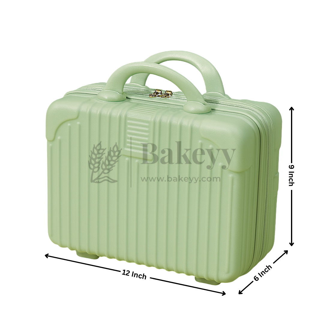 12x6x9 Inch | Portable Makeup Travel Case | Hand Luggage | Bag Organizer | Mint Green | 1 Piece
