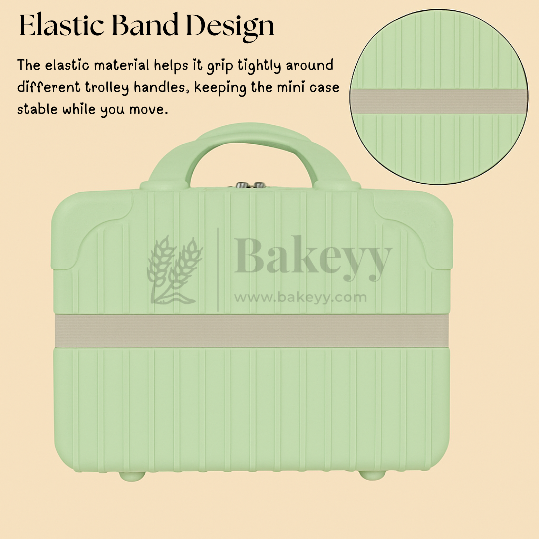 12x6x9 Inch | Portable Makeup Travel Case | Hand Luggage | Bag Organizer | Mint Green | 1 Piece