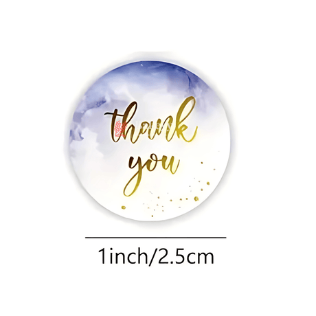 Premium Thank You Stickers – Roll | Mixed Color | Round Thank You Adhesive Sticker for Small Business, Wedding Supplies, Packing Stickers, Gift Wrap - Bakeyy.com - India - Premium Thank You Stickers – Roll | Mixed Color | Round Thank You Adhesive Sticker for Small Business, Wedding Supplies, Packing Stickers, Gift Wrap - Default Title