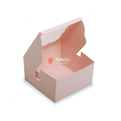 10x10x5 inch Pink Cake Box With Window | Birthday Cake boxes | Pack Of 25| - Bakeyy.com - India - 10x10x5 inch Pink Cake Box With Window | Birthday Cake boxes | Pack Of 25| - Default Title