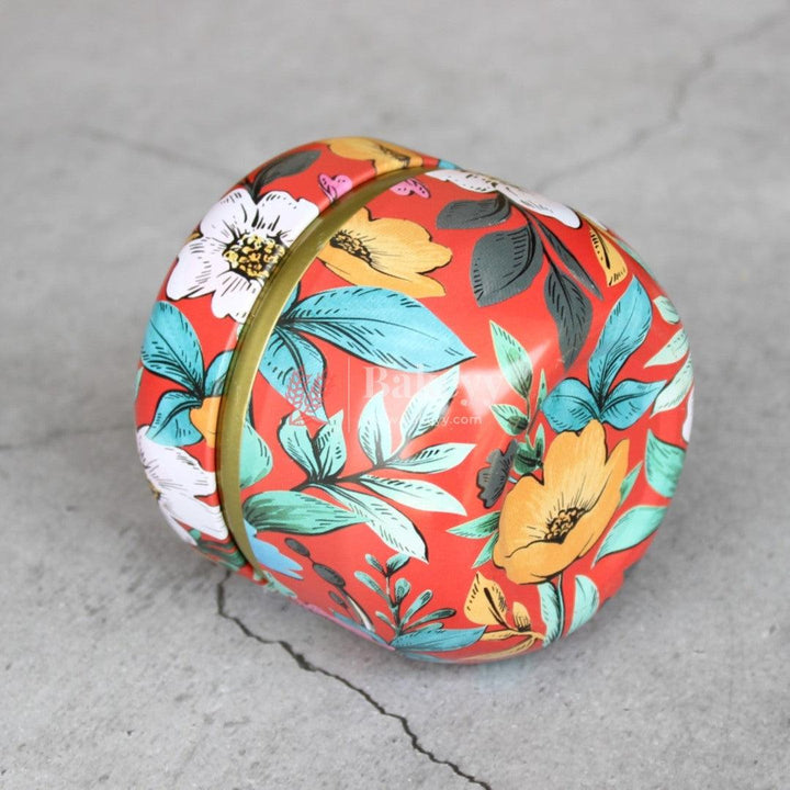 Floral Empty Candle Tin Candle Round Shaped Decorative Boxes | Candle Tin Box | Pack of 5 | - Bakeyy.com - India - Floral Empty Candle Tin Candle Round Shaped Decorative Boxes | Candle Tin Box | Pack of 5 | - Default Title