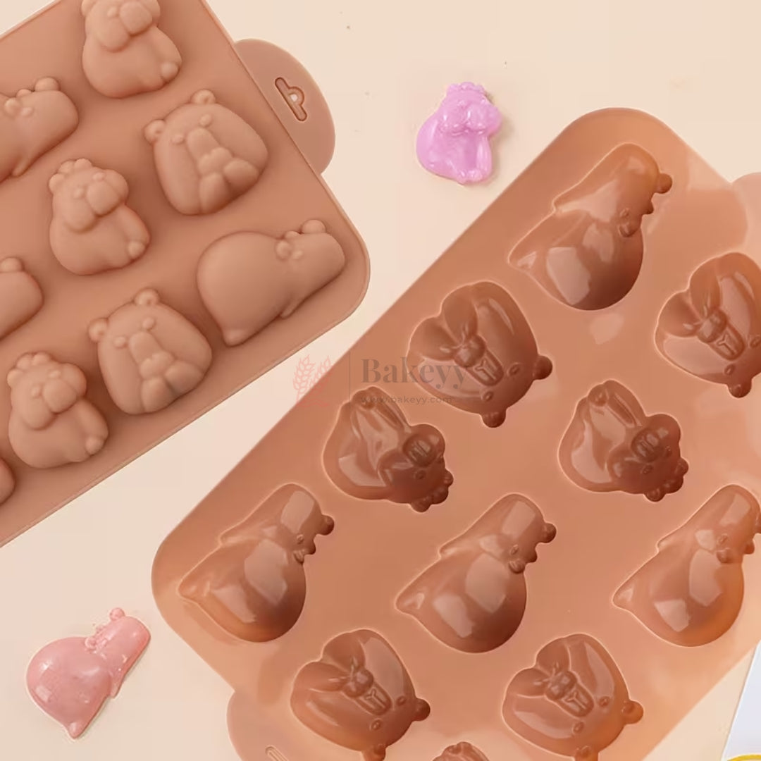 12 Cavity Capybara Silicone Chocolate Mould | Pack of 1