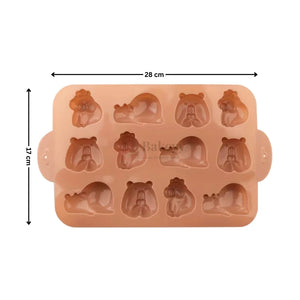 12_Cavity_Capybara_Silicone_Chocolate_Mould_4 - Bakeyy.com