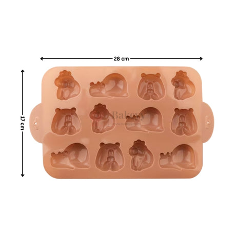 12 Cavity Capybara Silicone Chocolate Mould | Pack of 1