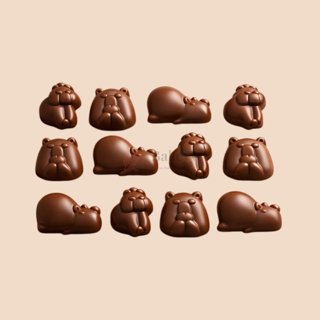 12 Cavity Capybara Silicone Chocolate Mould | Pack of 1