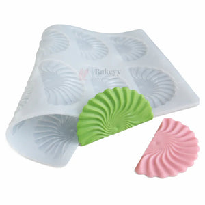 12_Cavity_Fan_Shape_Chocolate_Garnishing_Silicone_Mould_1 - Bakeyy.com