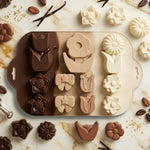 12_Cavity_Floral_Leaf_Assorted_Silicone_Chocolate_Mould_4 - Bakeyy.com