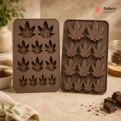 12 Cavity Maple Leaf Shape Silicone Chocolate Mould | Pack of 1