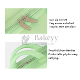 12x6x9 Inch | Portable Makeup Travel Case | Hand Luggage | Bag Organizer | Mint Green | 1 Piece